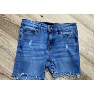 Kendall + Kylie Women's Size 3/26 The Boyfriend Bermuda Dark Wash Jean Shorts.